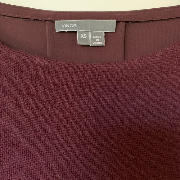 Maroon Fitted Dress - Picture 1 of 7